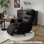 電動リクライニングパーソナルチェア 本革(一部合成皮革)タイプ (LE01-3 2モーター BK) 33枚目画像