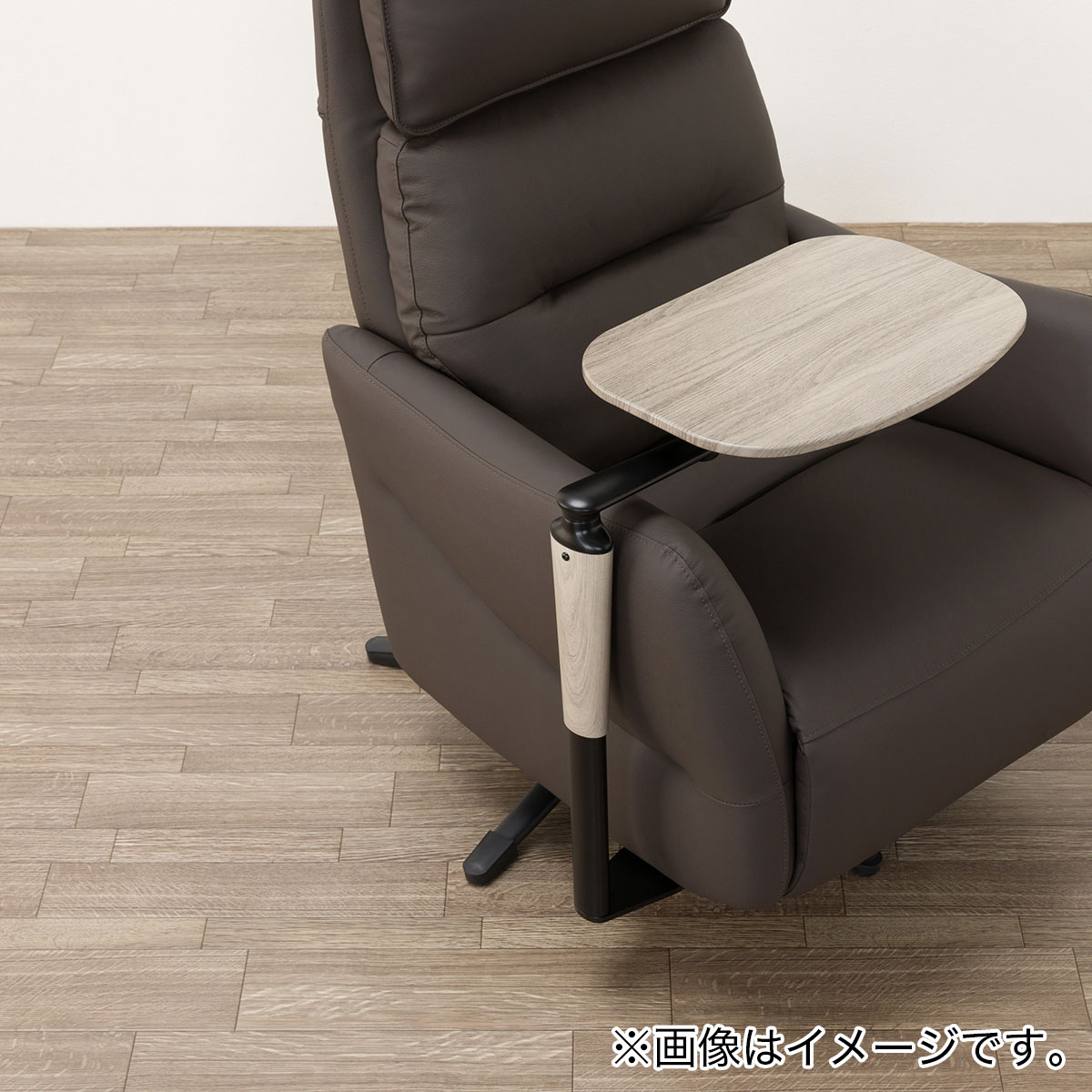 電動リクライニングパーソナルチェア+テーブルセット 布張りタイプ