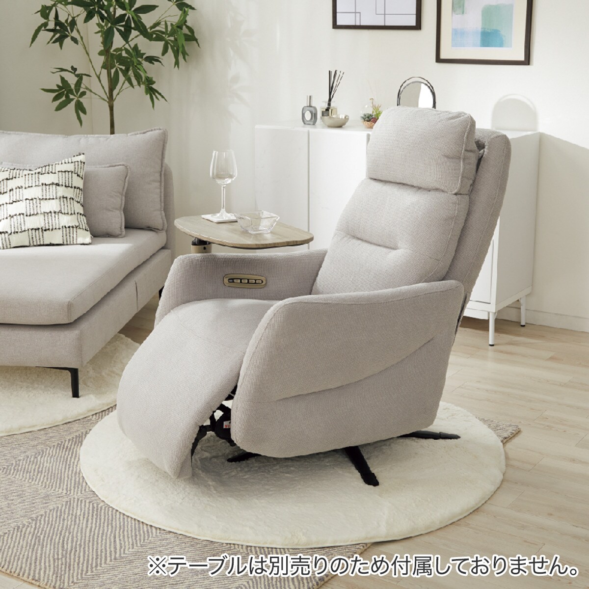 電動リクライニングパーソナルチェア 布張りタイプ (LE01-3 4モーター