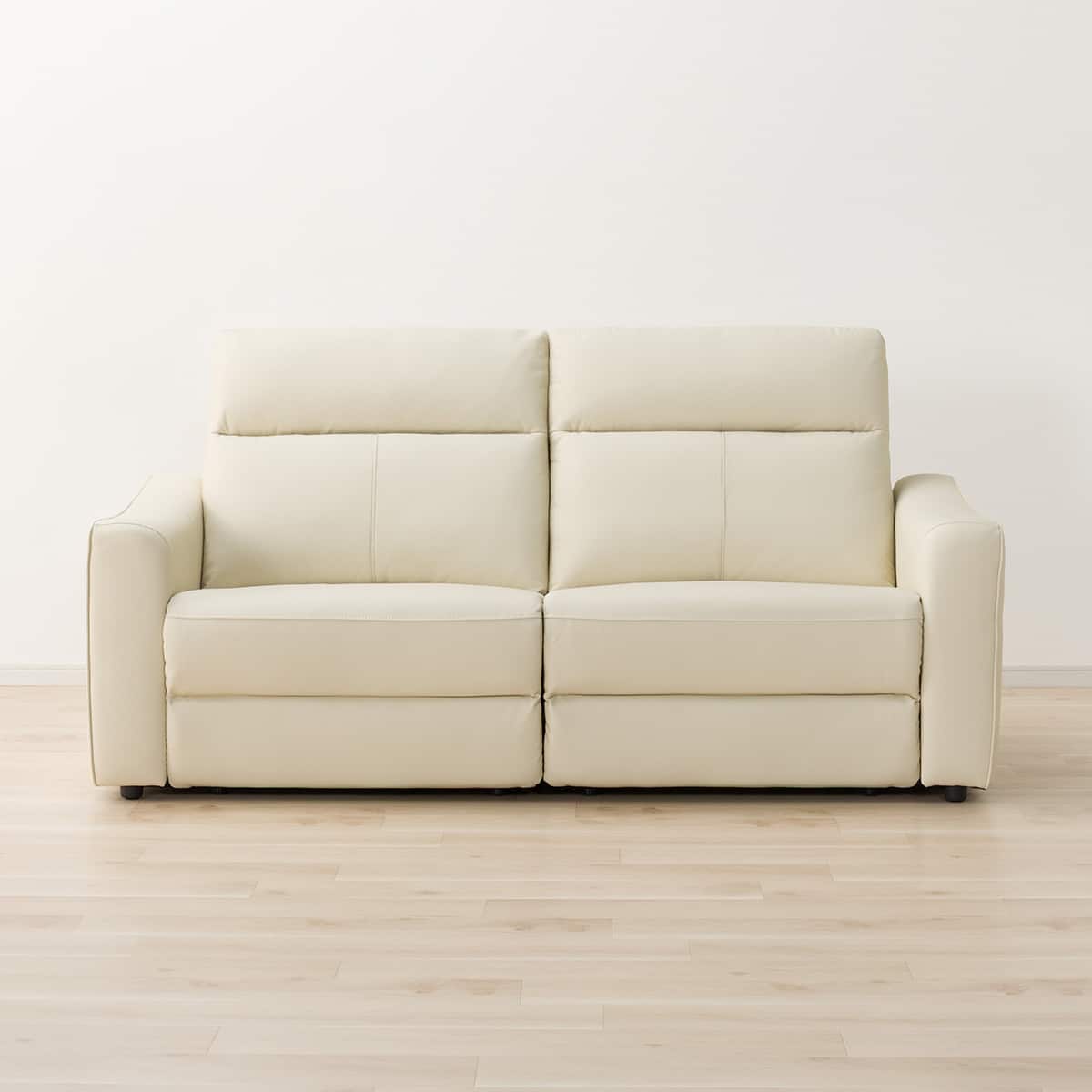 2人掛け電動リクライニングワイドソファ 本革(一部合成皮革)タイプ