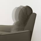 2人掛け電動リクライニングワイドソファ 本革(一部合成皮革)タイプ (UM04 DGY) 13枚目画像