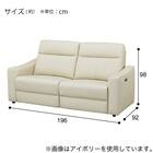 2人掛け電動リクライニングワイドソファ 本革(一部合成皮革)タイプ (UM04 DGY) 21枚目画像