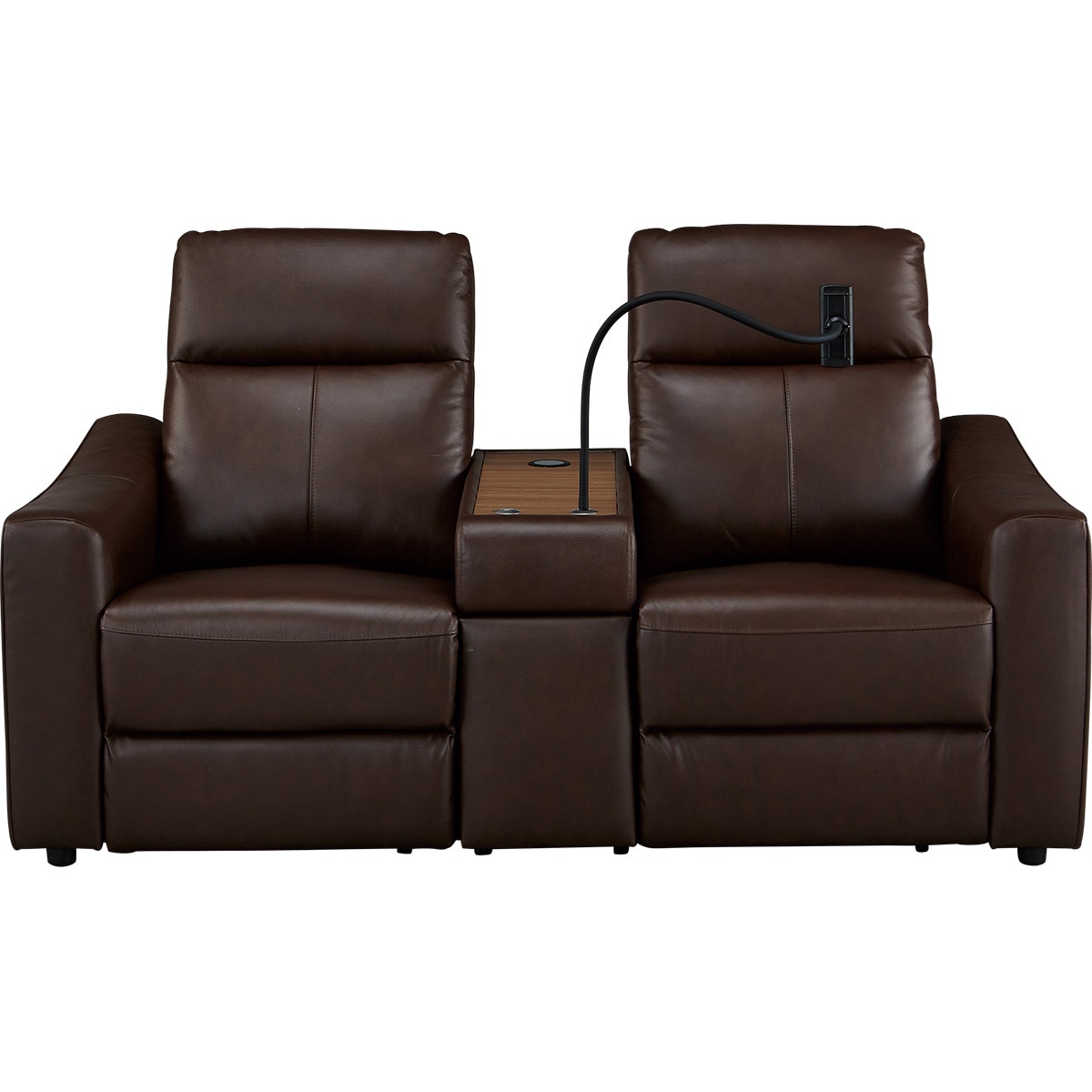 Nitoriダークブラウン リクライニングソファ アダプター付き 中古品】ニトリ NITORI Nシールド ノアーク2 ダークブラウン 収納付き