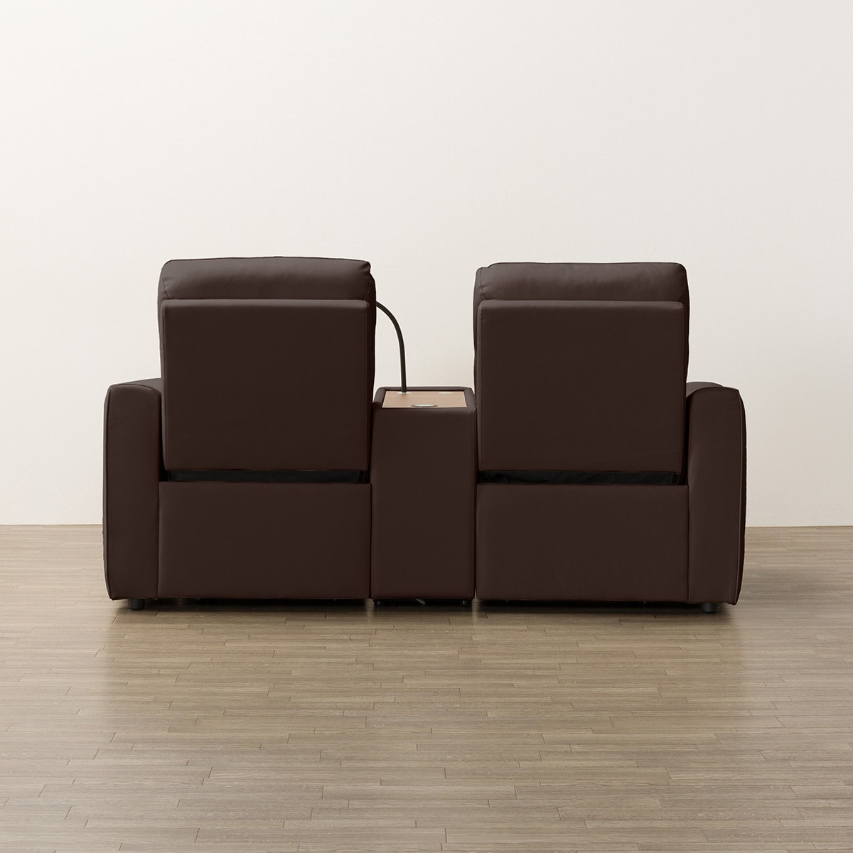 2人掛け電動リクライニングソファ＋収納ユニットセット 本革(一部合成