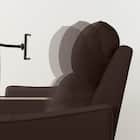 2人掛け電動リクライニングワイドソファ+収納ユニットセット 本革(一部合成皮革)タイプ (UM04 WSB DBR) 14枚目画像