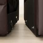 2人掛け電動リクライニングワイドソファ+収納ユニットセット 本革(一部合成皮革)タイプ (UM04 WSB DBR) 22枚目画像