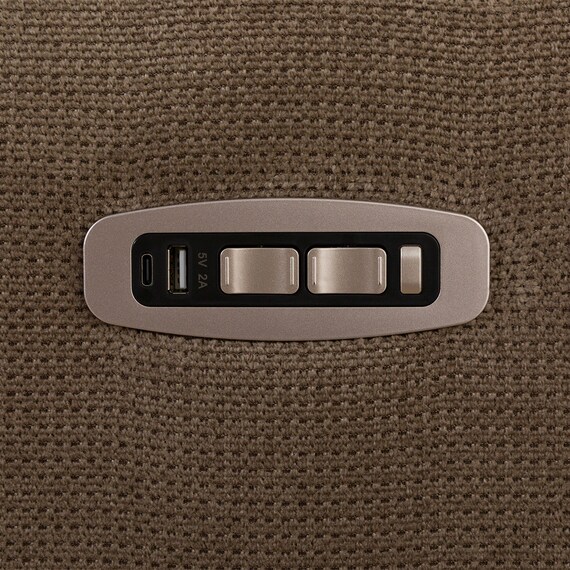 3人掛け電動リクライニングソファ テーブル付き 布張りタイプ (UM04 WT MO) 16枚目画像