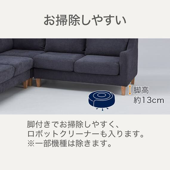 布張りコーナーソファセット(ANM001 Living in Comfort BR) 3枚目画像