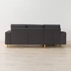 3人掛けカスタマイズカウチソファ 布張りタイプ (MS02 やわらかめ ワイド肘 標準タイプ/木製脚LBR MGY) 13枚目画像