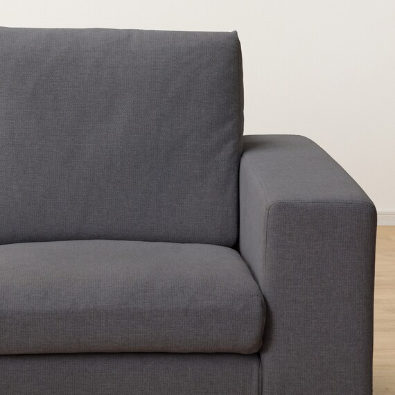 3人掛けカスタマイズカウチソファ 布張りタイプ (MS02 やわらかめ ワイド肘 標準タイプ/木製脚LBR MGY) 14枚目画像