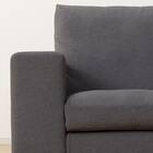 3人掛けカスタマイズカウチソファ 布張りタイプ (MS02 やわらかめ ワイド肘 標準タイプ/木製脚LBR MGY) 17枚目画像