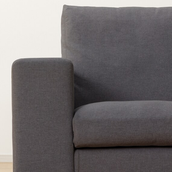 3人掛けカスタマイズカウチソファ 布張りタイプ (MS02 やわらかめ ワイド肘 標準タイプ/木製脚LBR MGY) 17枚目画像