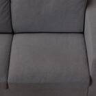 3人掛けカスタマイズカウチソファ 布張りタイプ (MS02 やわらかめ ワイド肘 標準タイプ/木製脚LBR MGY) 18枚目画像