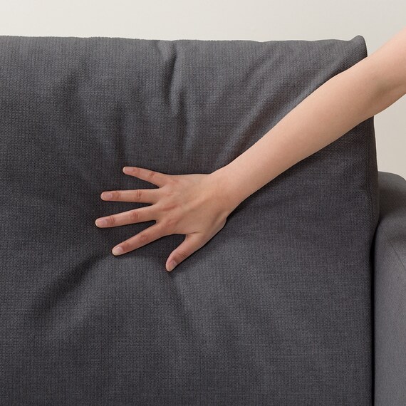 3人掛けカスタマイズカウチソファ 布張りタイプ (MS02 やわらかめ ワイド肘 標準タイプ/木製脚LBR MGY) 22枚目画像