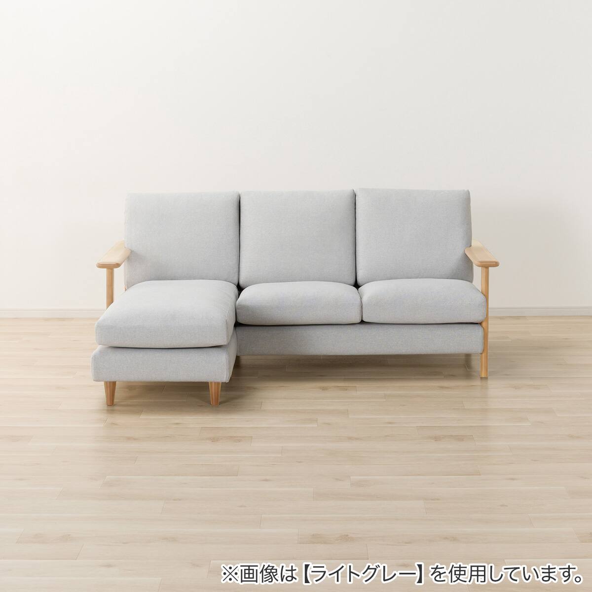 3人掛けカスタマイズカウチソファ 布張りタイプ(MS02 やわらかめ MGY