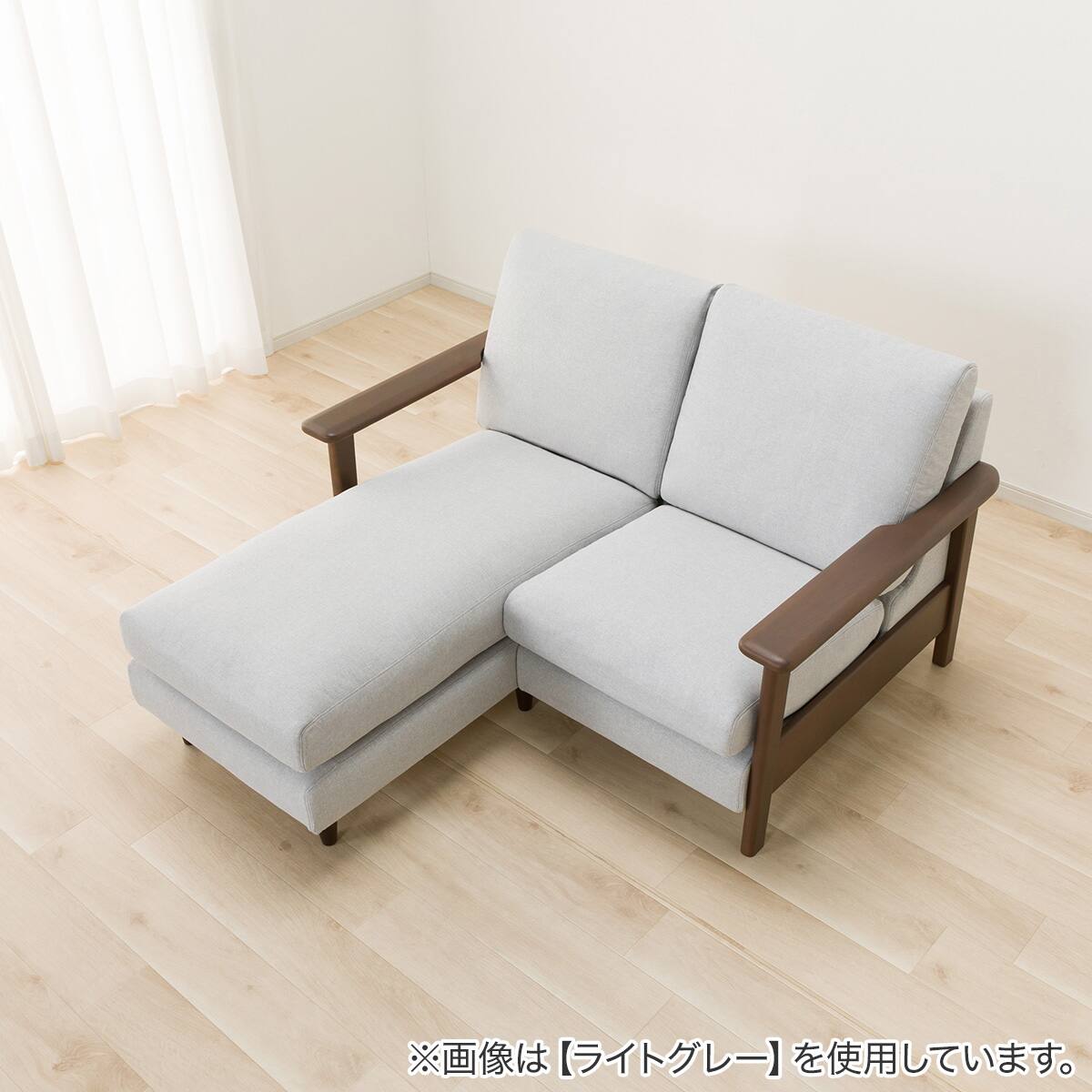 2人掛けカスタマイズカウチソファ 布張りタイプ(MS02 やわらかめ MGY