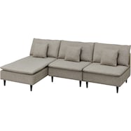 リバーシブルカウチソファ (ES01 布/本革)