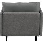 1人掛け 布・本革リバーシブルソファ (ES01 GY) 9枚目画像