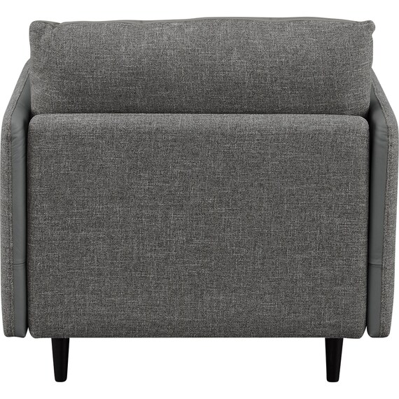 1人掛け 布・本革リバーシブルソファ (ES01 GY) 10枚目画像