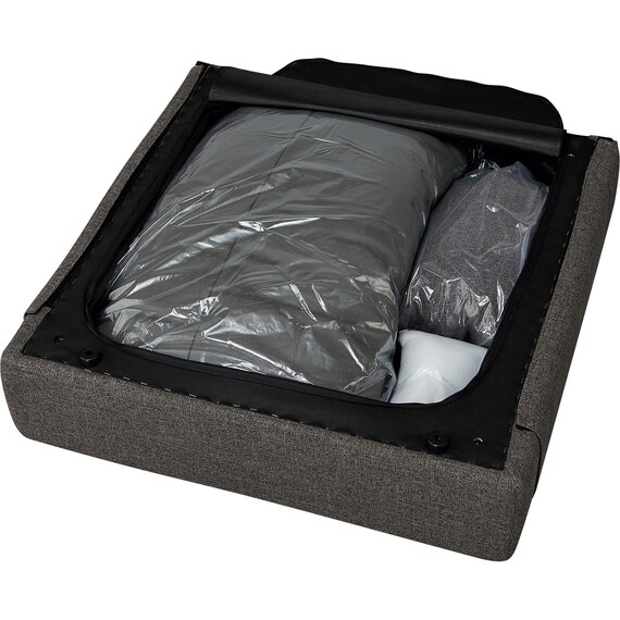 1人掛け 布・本革リバーシブルソファ (ES01 GY) 18枚目画像