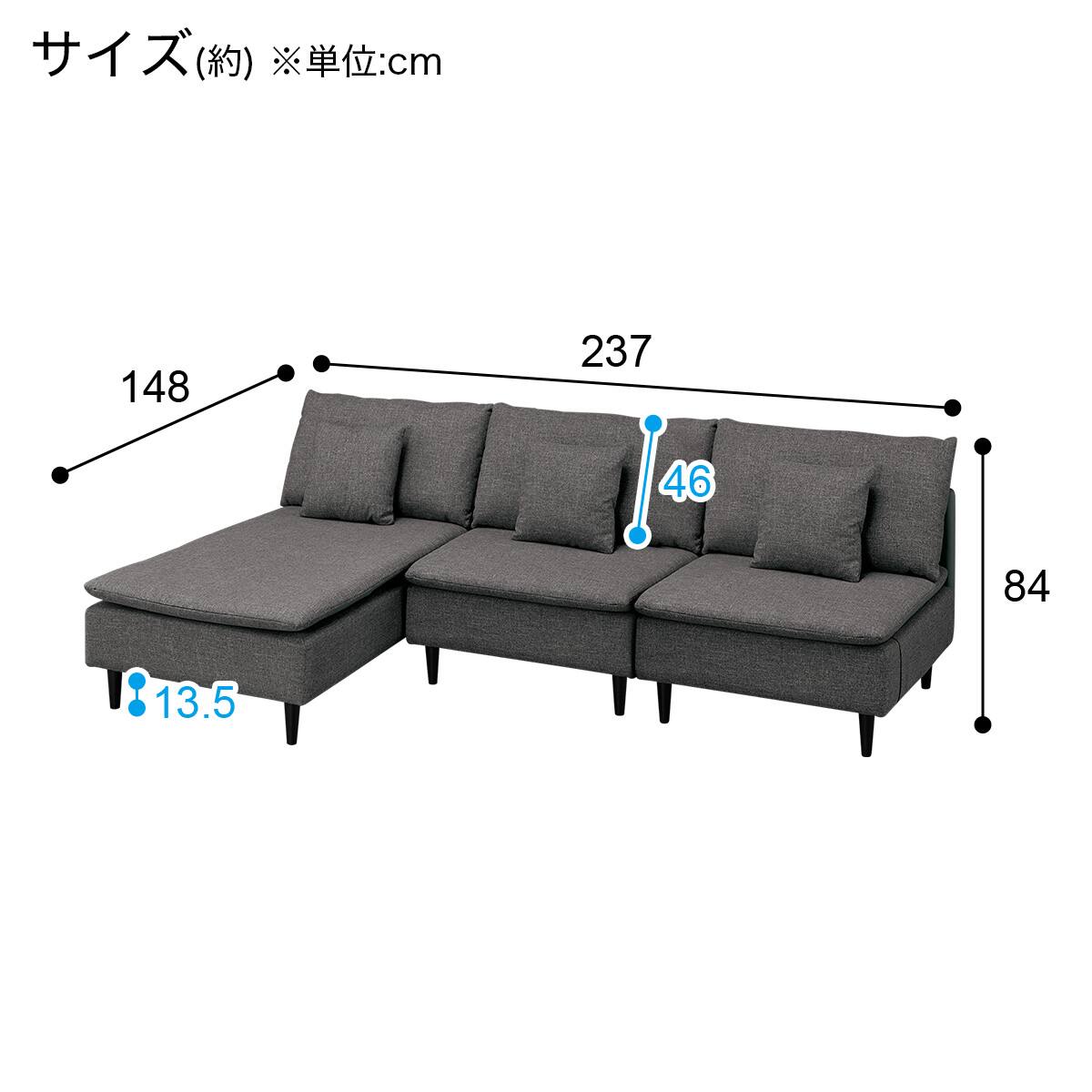 リバーシブル ソファー 3人掛け カウチソファー 楽天市場】リバーシブル ソファー 3人掛け カウチソファー コーナー