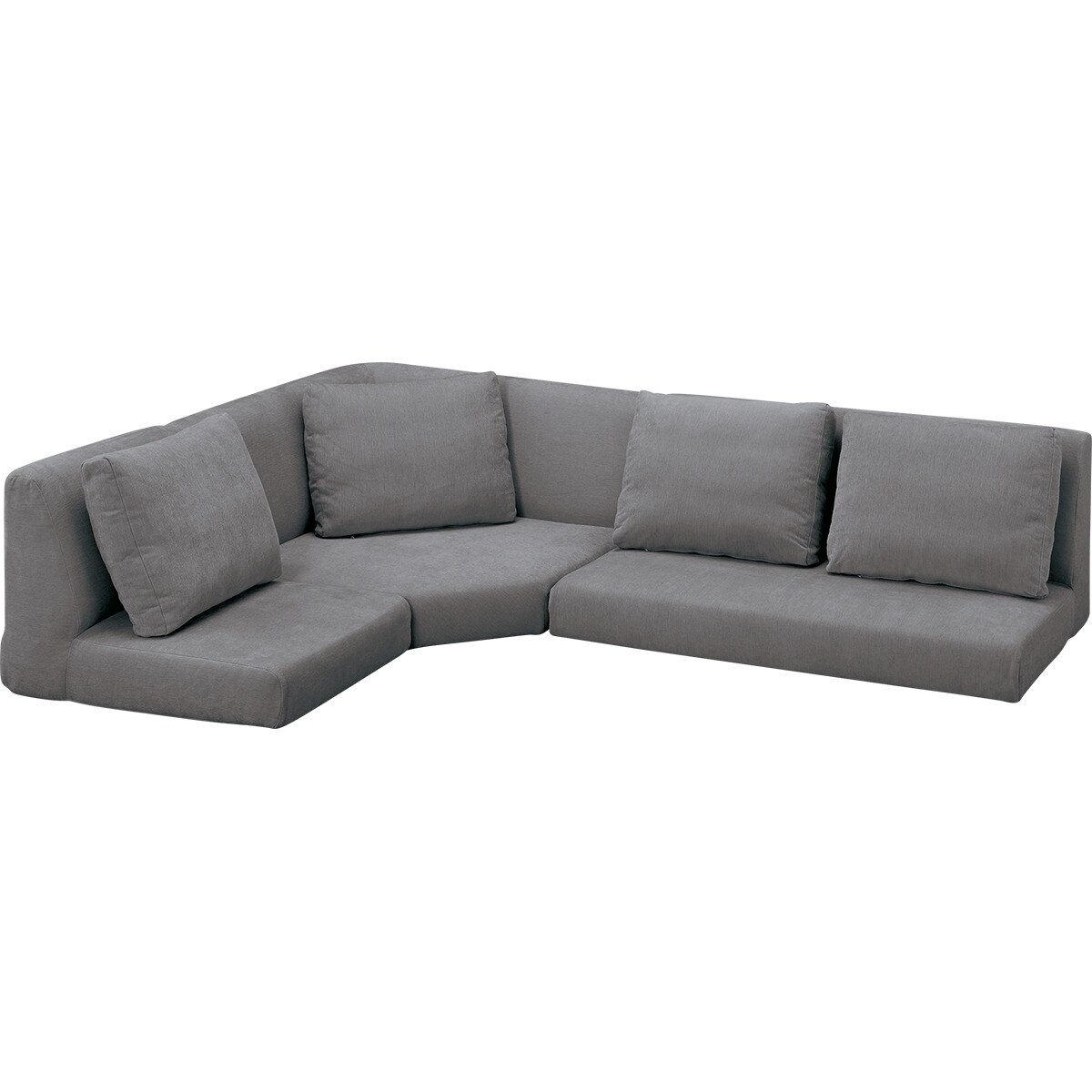 ローソファ3点セット 布張りタイプ (XL14 DGY) | ニトリネット【公式