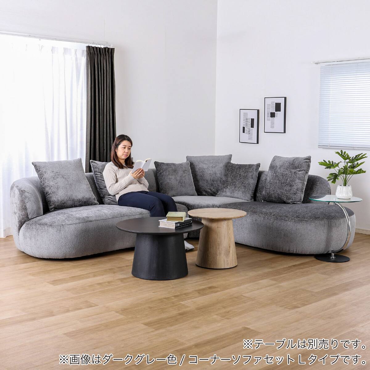 コーナーソファセット 布張りタイプ(スロウ R IV)【島忠ホームズ商品