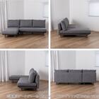 カウチソファ 布張りタイプ(KKS04 幅225cm B-DGY)【島忠ホームズ商品】 13枚目画像