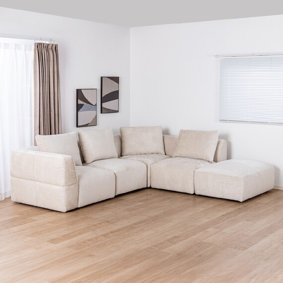 コーナーソファ5点セット 布張りタイプ(KKS05 C-IV)【島忠ホームズ商品】 1枚目画像