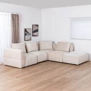 コーナーソファ5点セット 布張りタイプ(KKS05)【島忠ホームズ商品】