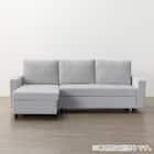 ベッドタイプカウチソファ 布張りタイプ(ノアーク3 右カウチ LGY) 16枚目画像