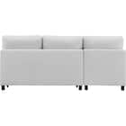 ベッドタイプカウチソファ 布張りタイプ(ノアーク3 右カウチ LGY) 18枚目画像