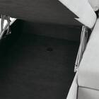 ベッドタイプカウチソファ　布張りタイプ(ノアーク3 右カウチ LGY) 19枚目画像