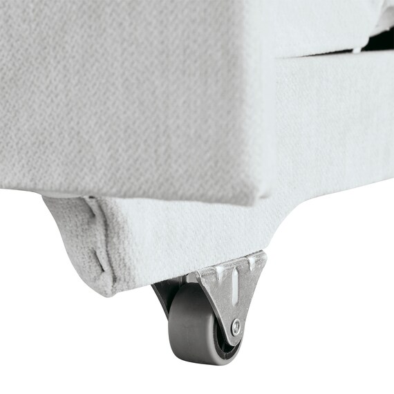 ベッドタイプカウチソファ　布張りタイプ(ノアーク3 右カウチ LGY) 20枚目画像