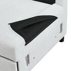 ベッドタイプカウチソファ　布張りタイプ(ノアーク3 右カウチ LGY) 21枚目画像