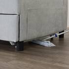 ベッドタイプカウチソファ　布張りタイプ(ノアーク3 右カウチ LGY) 22枚目画像