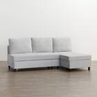 ベッドタイプカウチソファ 布張りタイプ(ノアーク3 左カウチ LGY) 10枚目画像