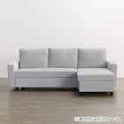 ベッドタイプカウチソファ 布張りタイプ(ノアーク3 左カウチ LGY) 16枚目画像