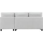 ベッドタイプカウチソファ　布張りタイプ(ノアーク3 左カウチ LGY) 18枚目画像