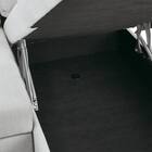 ベッドタイプカウチソファ　布張りタイプ(ノアーク3 左カウチ LGY) 19枚目画像