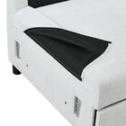 ベッドタイプカウチソファ　布張りタイプ(ノアーク3 左カウチ LGY) 21枚目画像