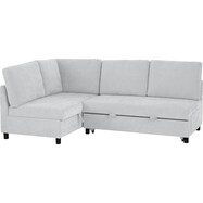 収納付きコーナーソファベッド 布張りタイプ (ノアーク3)【期間限定価格：11/17～1/6まで】