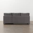 収納タイプ カウチソファ 布張りタイプ(ノアーク3 左カウチ DGY) 13枚目画像