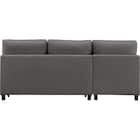 ベッドタイプカウチソファ 布張りタイプ(ノアーク3 右カウチ DGY) 18枚目画像