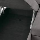 ベッドタイプカウチソファ　布張りタイプ(ノアーク3 右カウチ DGY) 19枚目画像