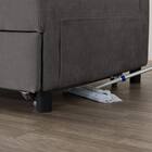 ベッドタイプカウチソファ　布張りタイプ(ノアーク3 右カウチ DGY) 22枚目画像