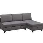 ベッドタイプカウチソファ 布張りタイプ(ノアーク3 左カウチ DGY) 1枚目画像