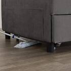 ベッドタイプカウチソファ　布張りタイプ(ノアーク3 左カウチ DGY) 22枚目画像