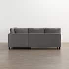 収納タイプコーナーソファ 布張りタイプ(ノアーク3 左コーナー DGY) 10枚目画像