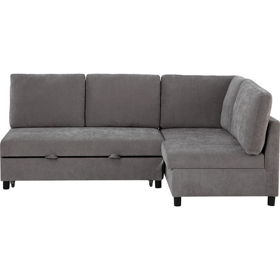 ベッドタイプ コーナーソファ 布張りタイプ(ノアーク3 左コーナー DGY) 8枚目画像